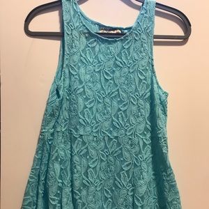 Free People Sky Blue Lace Dress
